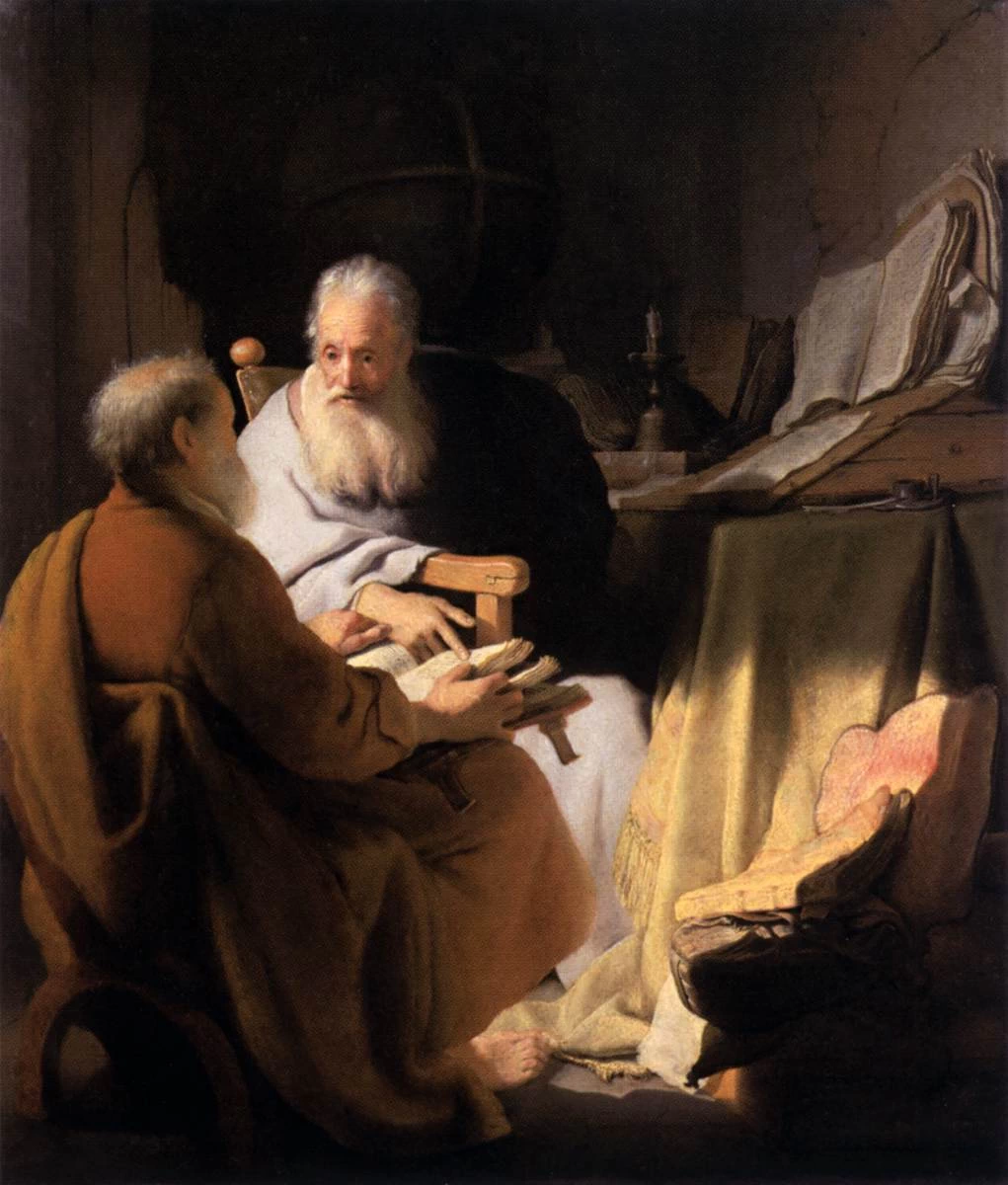 Due studiosi in discussione - National Gallery of Victoria, Melbourne